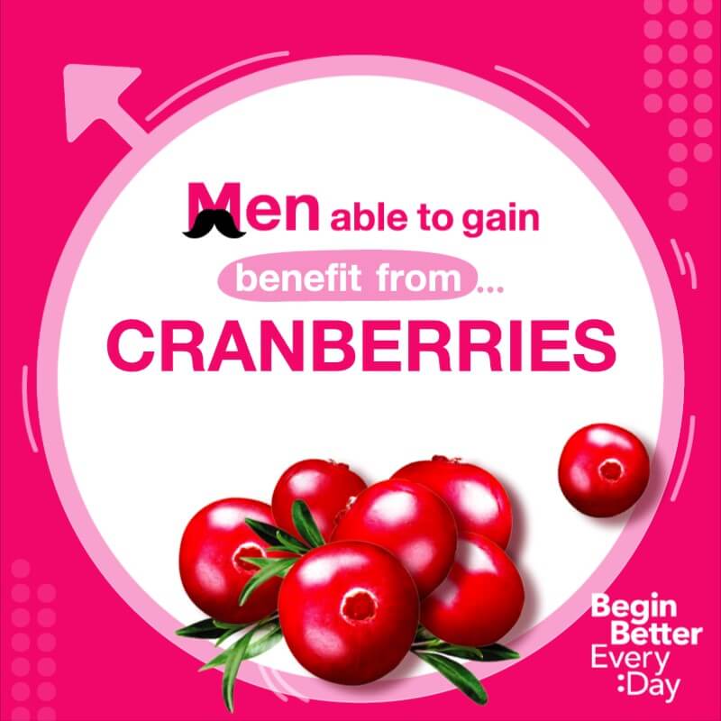 How men can benefit from cranberries