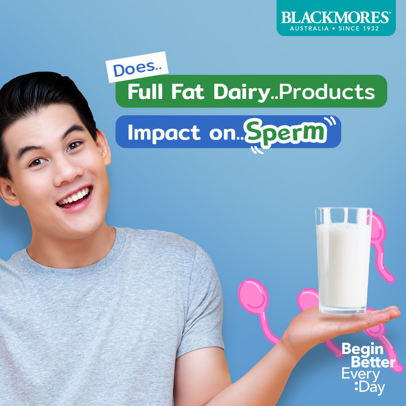 Full fat dairy products may lower sperm quality