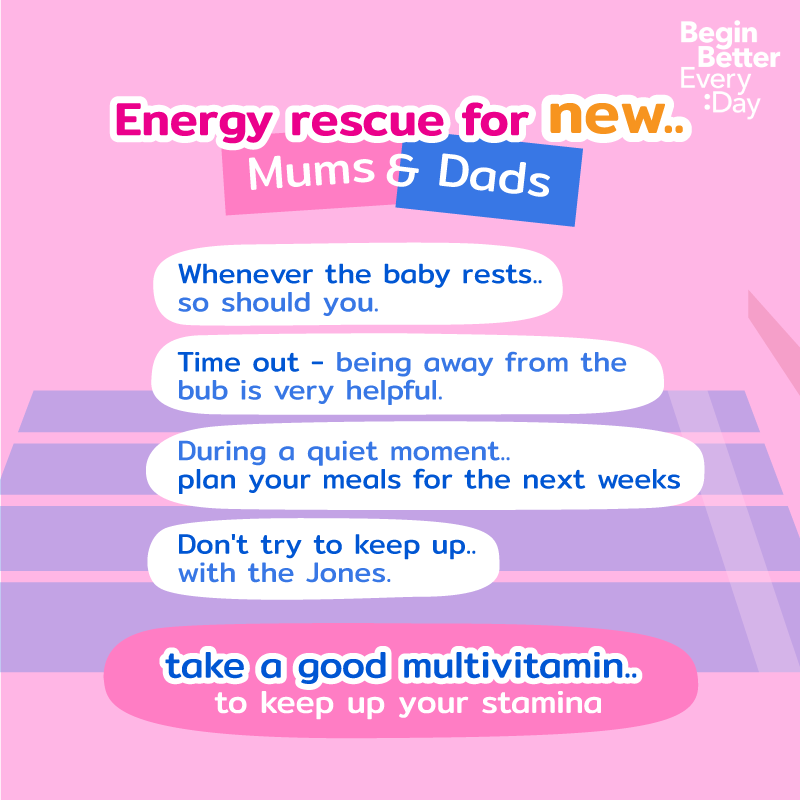 Energy rescue for new mums & dads