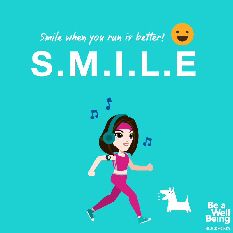 Why you should smile when you run