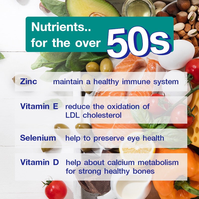 Nutrients for the over 50s