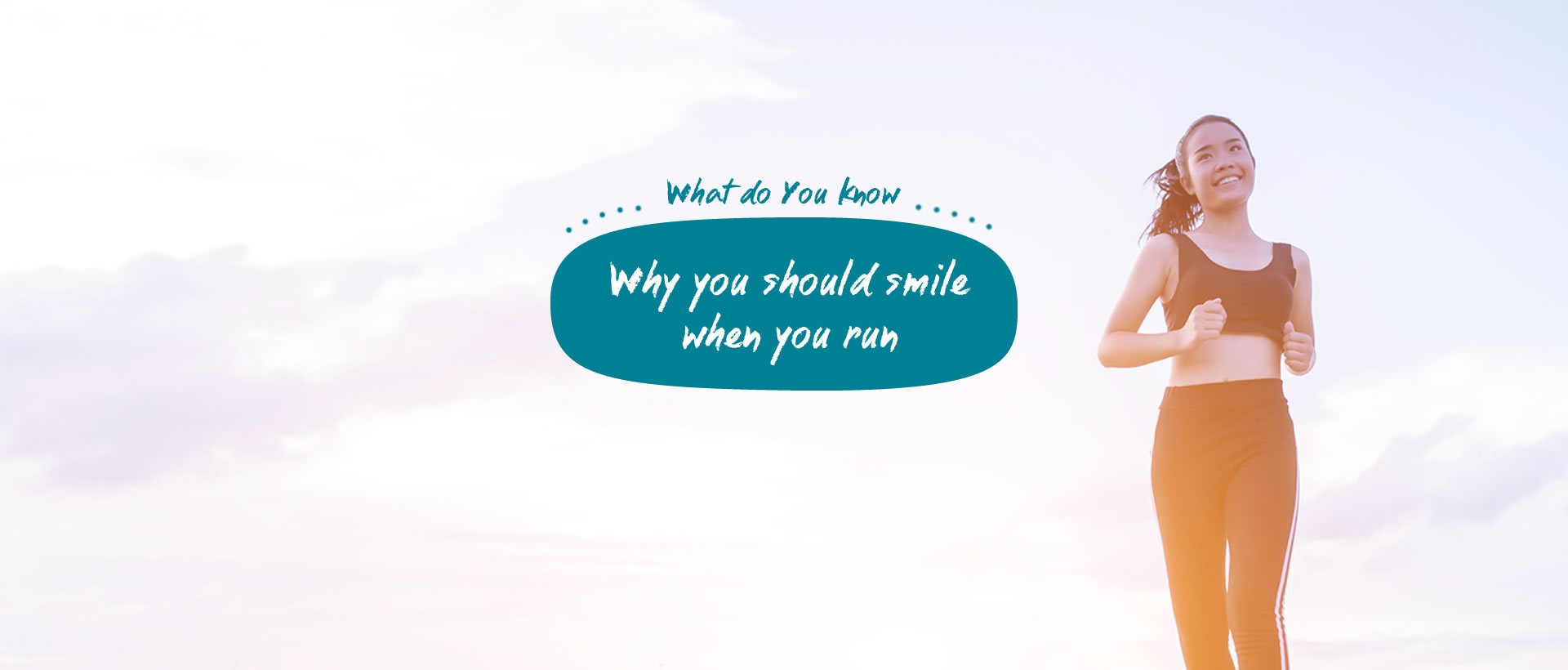 Why you should smile when you run