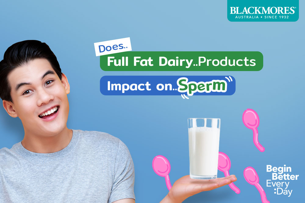 Full fat dairy products may lower sperm quality