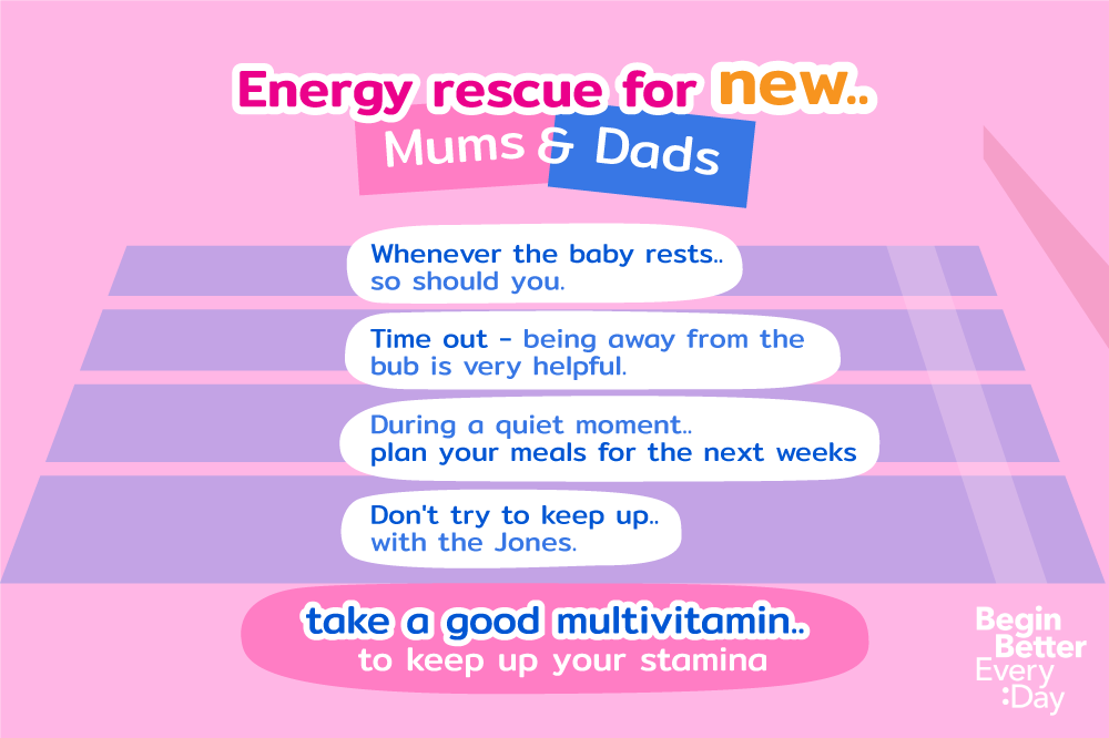 Energy rescue for new mums & dads